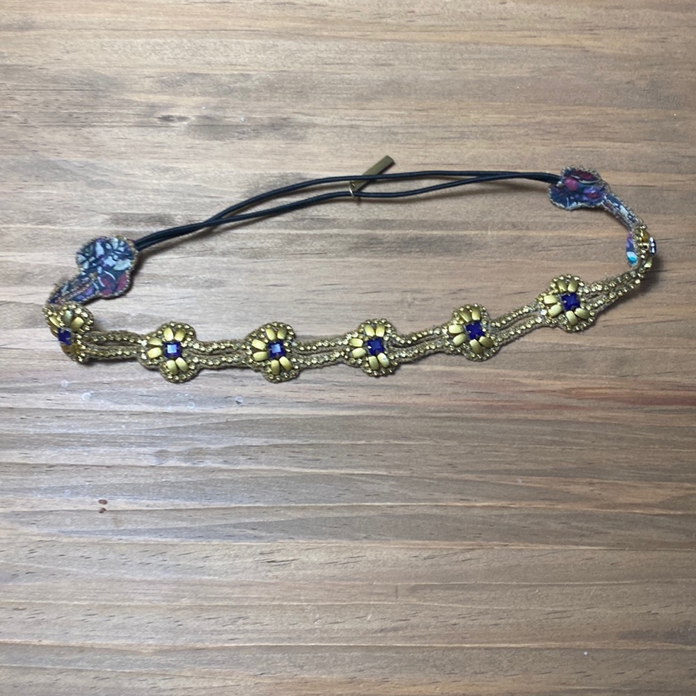 gold headband